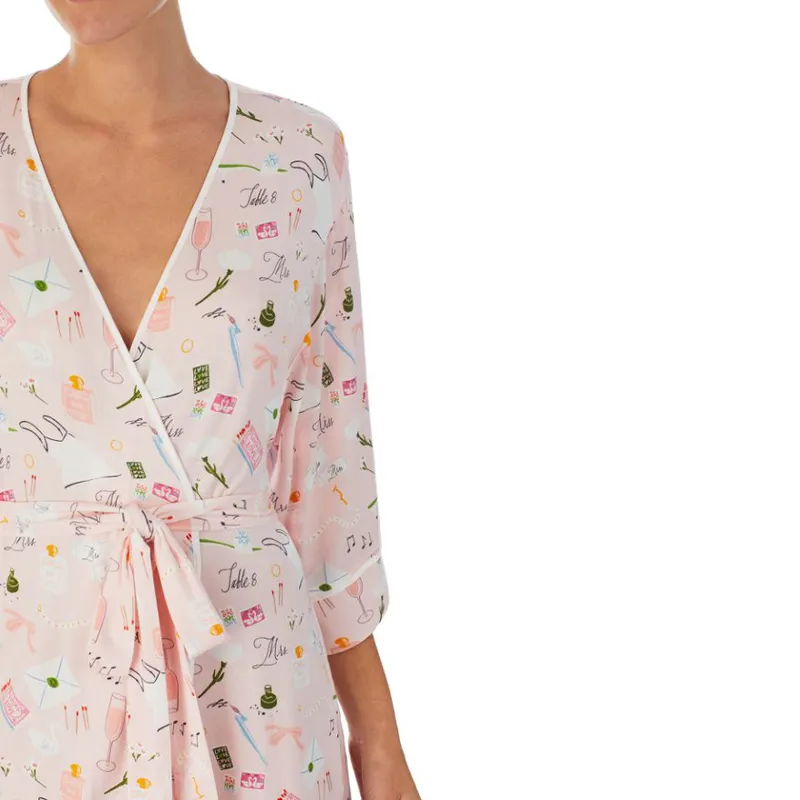 Kate Spade Heart Dot Robe in Pink-2